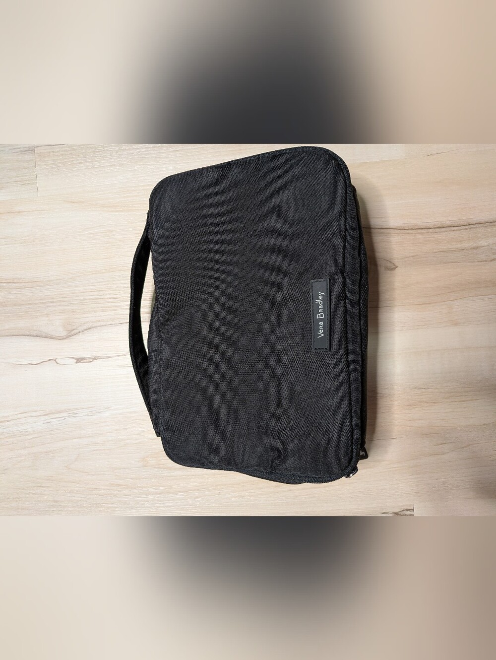 Vera Bradley Black 2 Compartment Makeup Bag